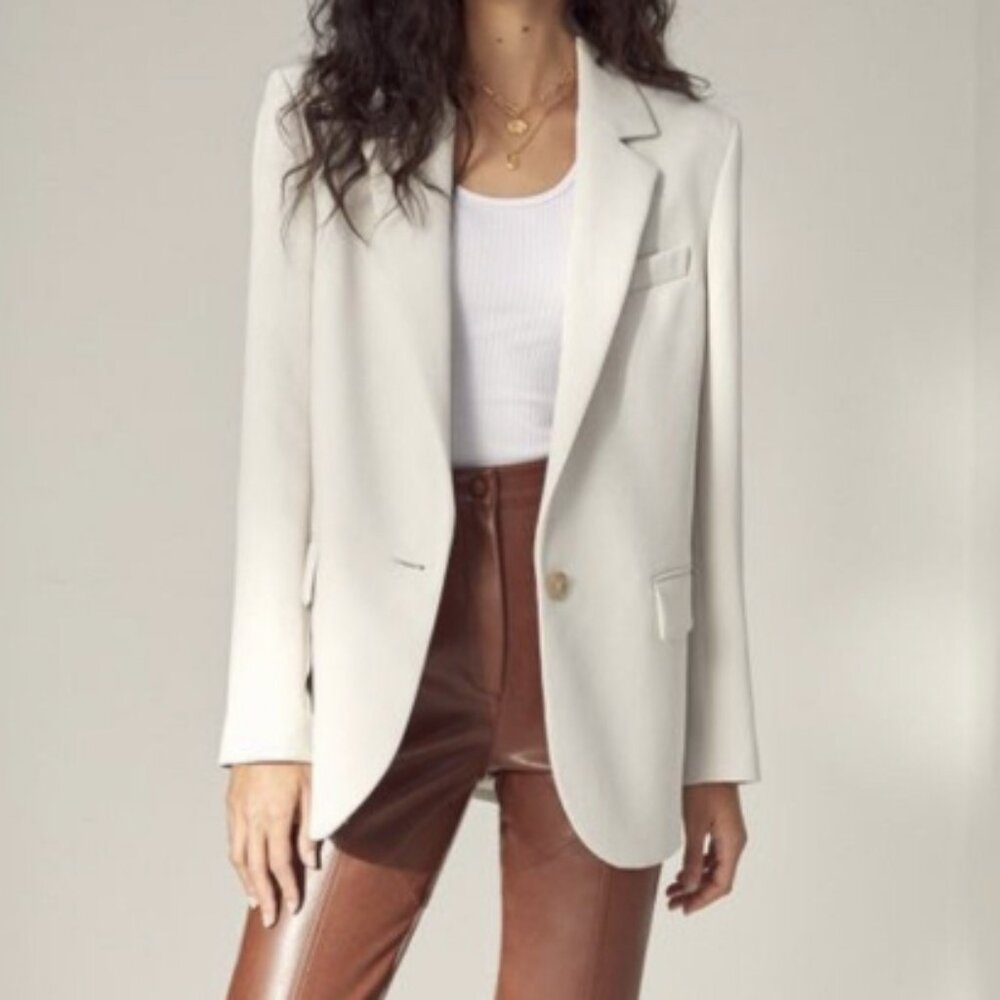 Aritzia Wilfred Nostalgia Blazer (Size XS, Bone)